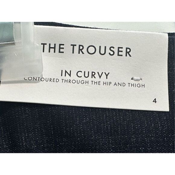 Ann Taylor NWT “The Trouser in curvy” dark gray pants size 4 - Picture 6 of 8